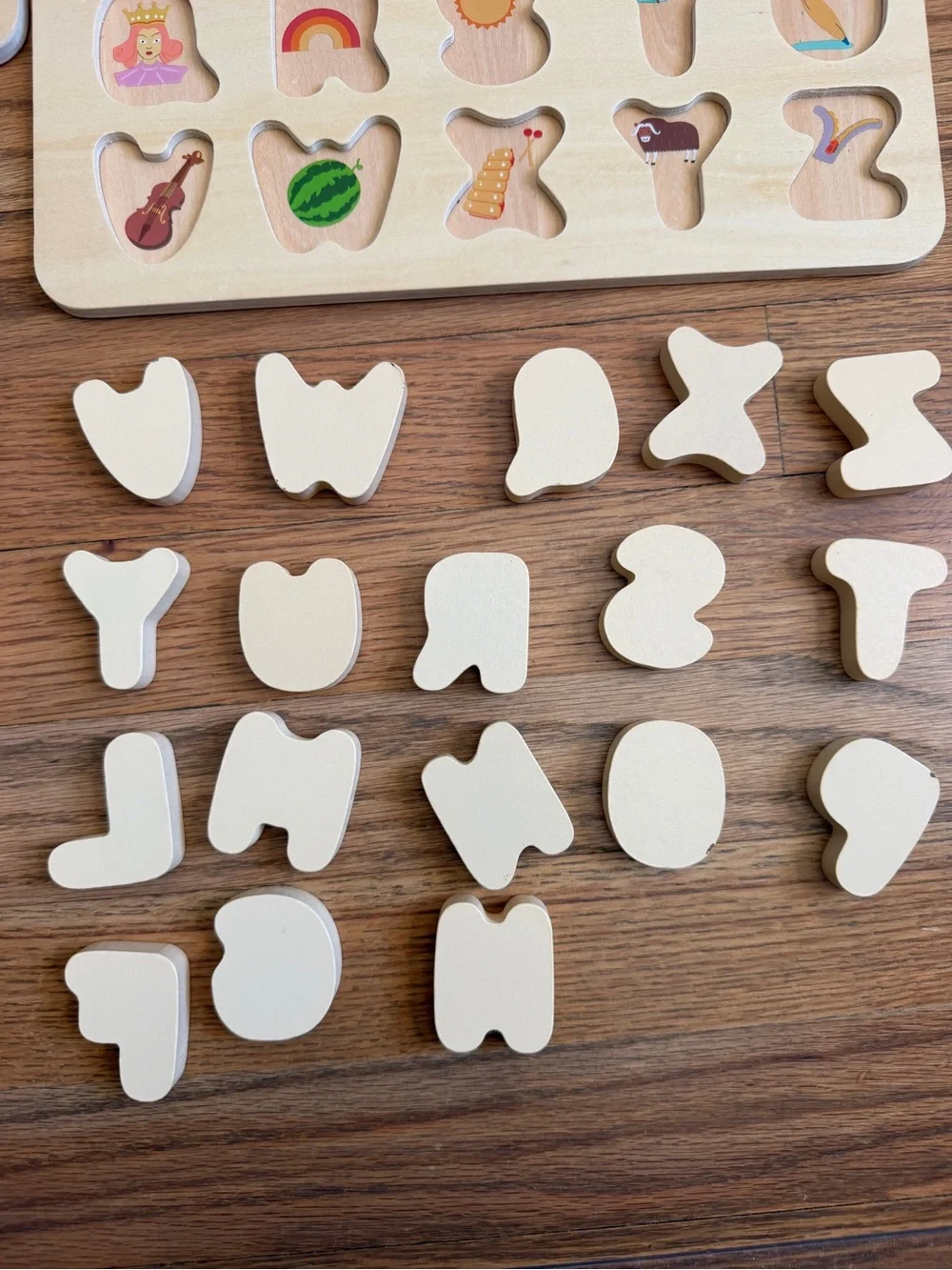 Gigglescape Wooden Alphabet & Number Puzzles